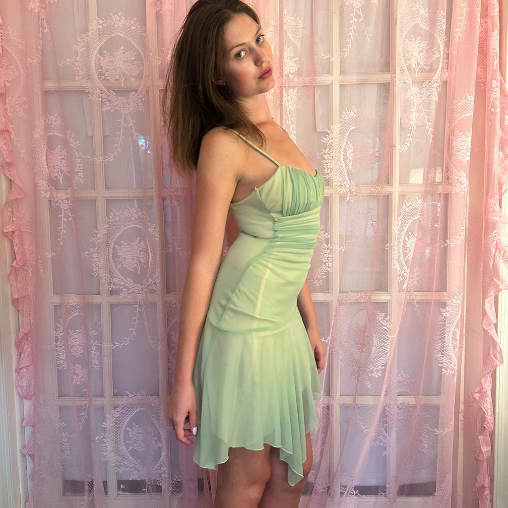 Y2K dress, green